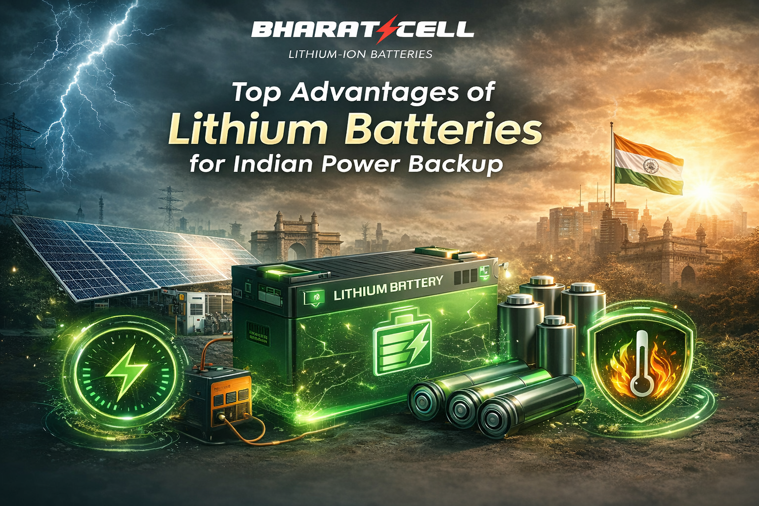 Top Advantages of Lithium Batteries for Indian Power Backup