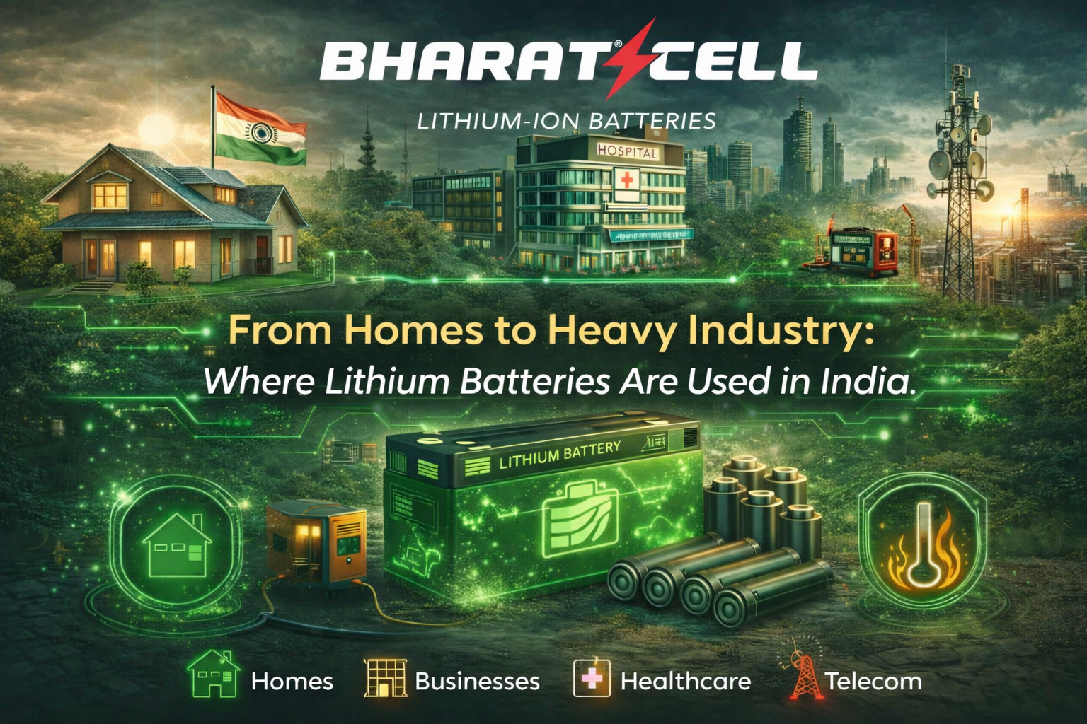 From Homes to Heavy Industry: Where Lithium Batteries Are Used in India