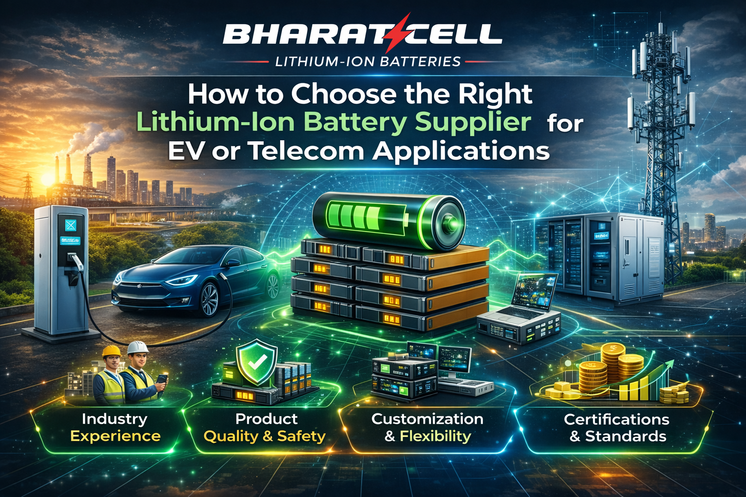 How to Choose the Right Lithium-Ion Battery Supplier for EV or Telecom Applications