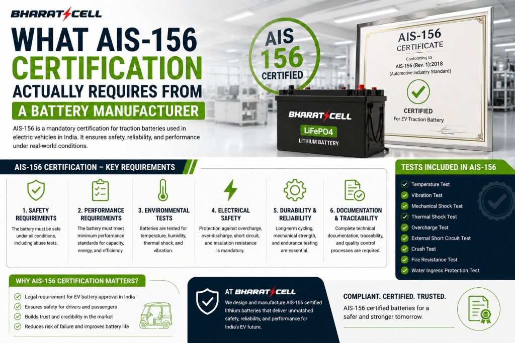 AIS-156 certification for EV batteries