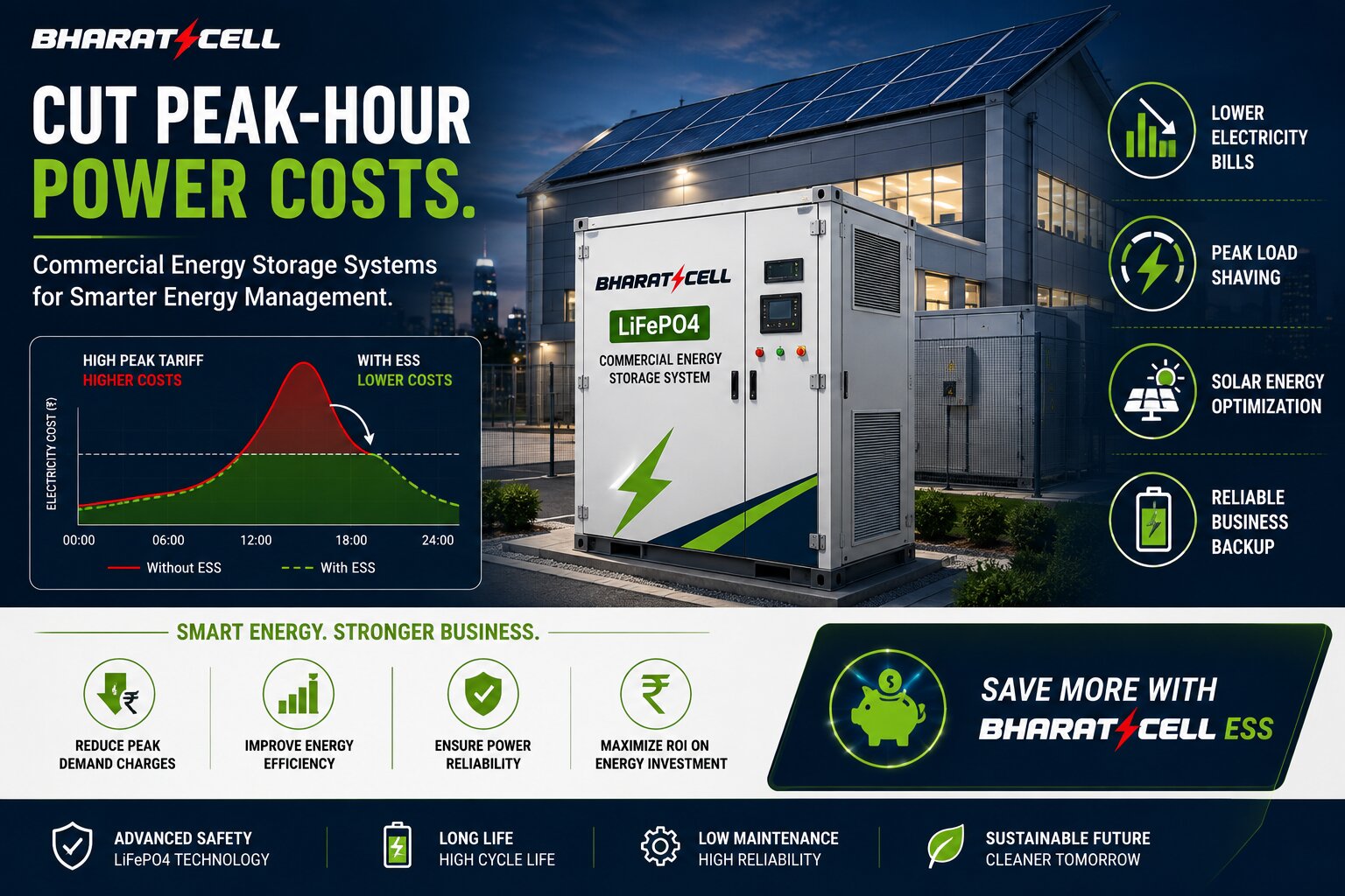 How Can a Commercial Energy Storage System Help Indian Businesses Cut Peak-Hour Electricity Tariff Costs?